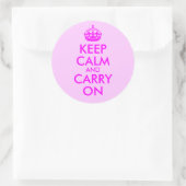 Keep Calm and Carry On ステッカー (バッグ)