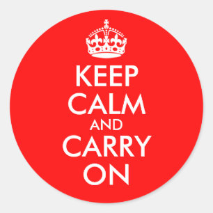 Keep Calm and Carry On ステッカー