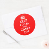 Keep Calm and Carry On ステッカー (封筒)