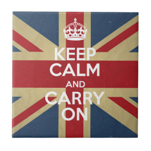 Keep Calm and Carry On タイル