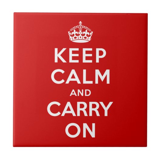 Keep Calm and Carry On タイル (正面)