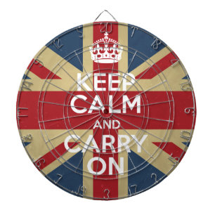 Keep Calm and Carry On ダーツボード