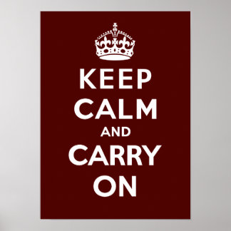 Keep Calm and Carry On_チョコレート ポスター