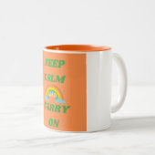 Keep Calm and Carry On ツートーンマグカップ (正面右)