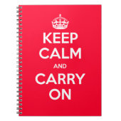 Keep Calm and Carry On ノートブック (正面)