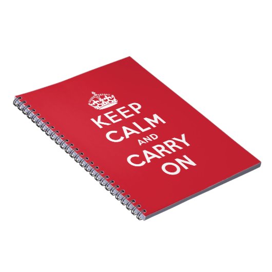 Keep Calm and Carry On ノートブック (右側)