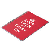 Keep Calm and Carry On ノートブック (左側)