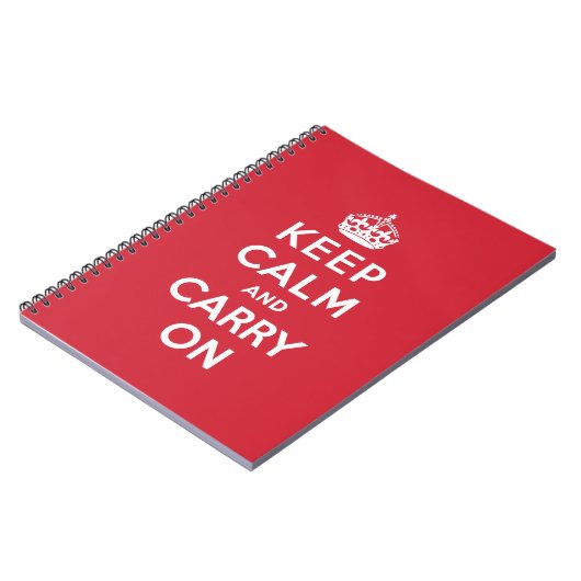 Keep Calm and Carry On ノートブック (左側)