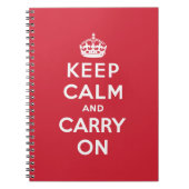 Keep Calm and Carry On ノートブック (正面)