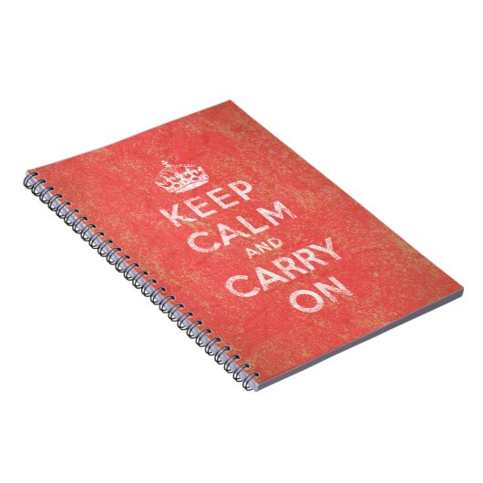 Keep Calm and Carry On ノートブック (右側)