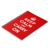 Keep Calm and Carry On ノートブック (左側)