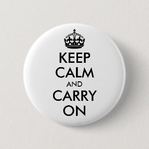 Keep Calm and Carry On バッジ