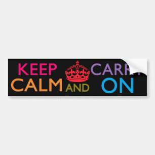 KEEP CALM AND CARRY ON バンパーステッカー