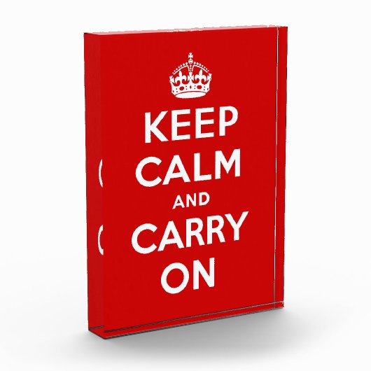 Keep Calm and Carry On フォトブロック (左)