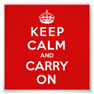Keep Calm and Carry On フォトプリント