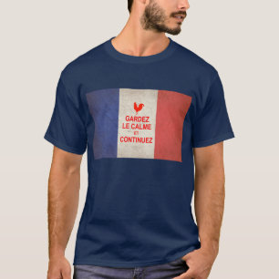 Keep Calm and Carry On、フランス語 Tシャツ