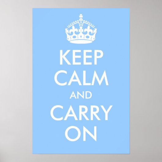 Keep Calm and Carry On プリント (正面)
