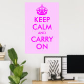 Keep Calm and Carry On プリント (ホームオフィス)