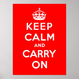 Keep Calm and Carry On ポスター