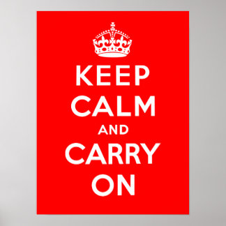 Keep Calm and Carry On ポスター