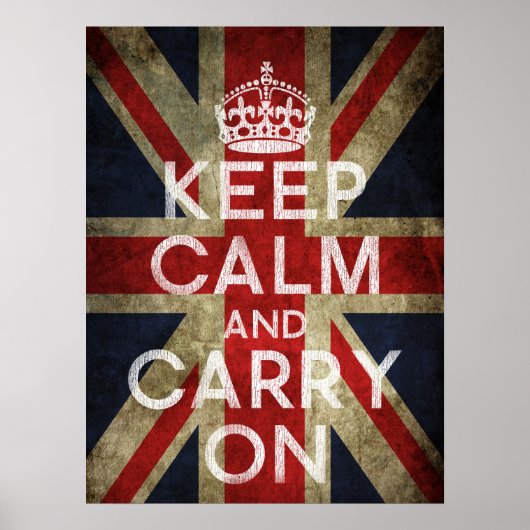 Keep Calm and Carry On ポスター (正面)