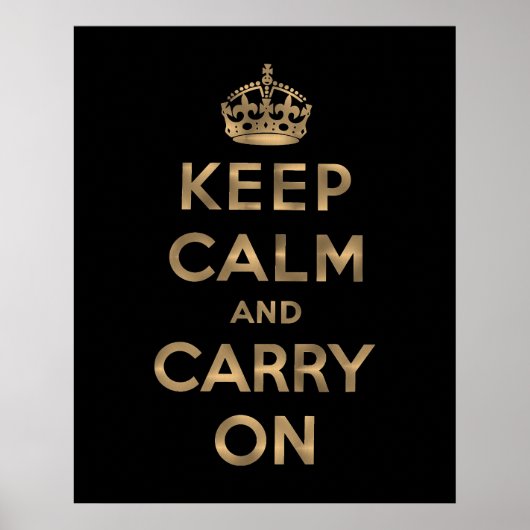 Keep Calm and Carry On ポスター (正面)