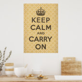 Keep Calm and Carry On ポスター (キッチン)