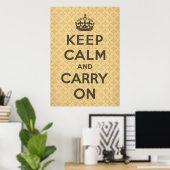 Keep Calm and Carry On ポスター (ホームオフィス)