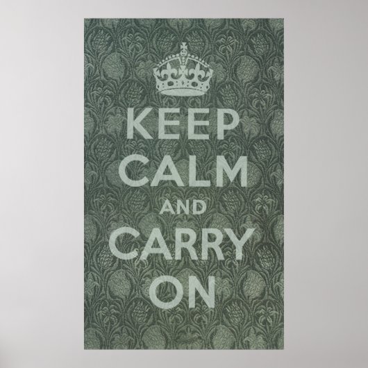 Keep Calm and Carry On ポスター (正面)