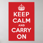 Keep Calm and Carry On ポスター (正面)