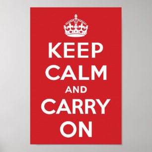 Keep Calm and Carry On ポスター