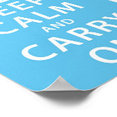 Keep Calm and Carry On ポスター (角)