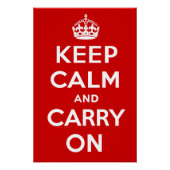 Keep Calm and Carry On ポスター (正面)