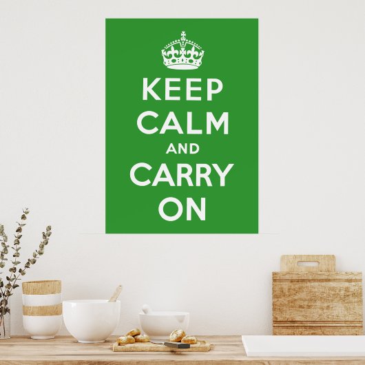 Keep Calm and Carry On ポスター (キッチン)