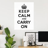 Keep Calm and Carry On ポスター (ホームオフィス)