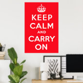 Keep Calm and Carry On ポスター (ホームオフィス)