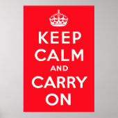 Keep Calm and Carry On ポスター (正面)