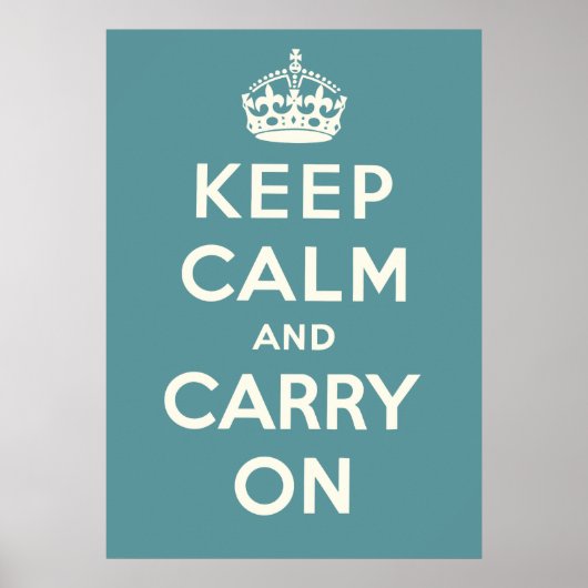 Keep Calm and Carry On ポスター (正面)