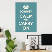 Keep Calm and Carry On ポスター (ホームオフィス)