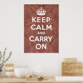 Keep Calm and Carry On ポスター (キッチン)