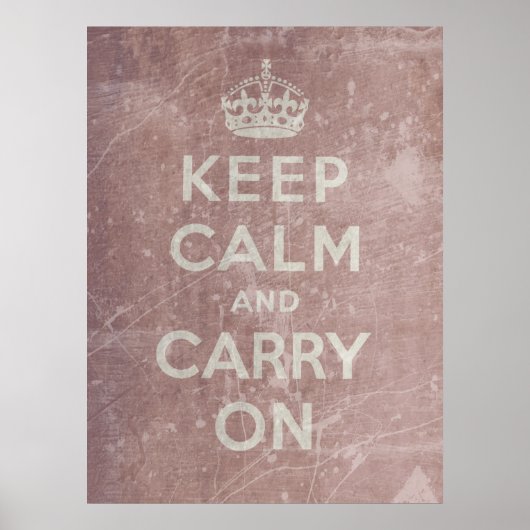Keep Calm and Carry On ポスター (正面)