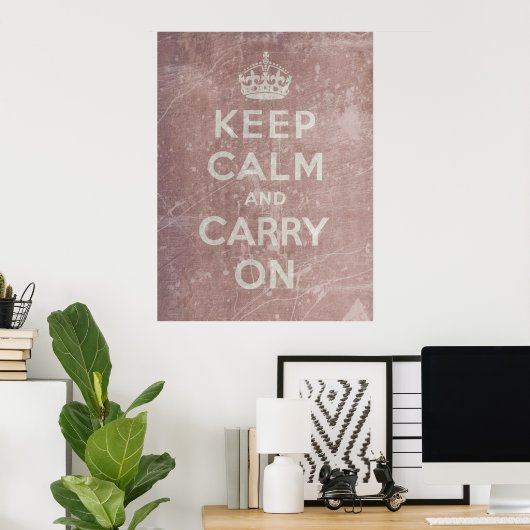 Keep Calm and Carry On ポスター (ホームオフィス)