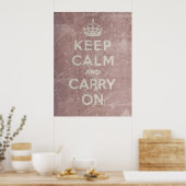 Keep Calm and Carry On ポスター (キッチン)