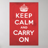 Keep Calm and Carry On ポスター (正面)