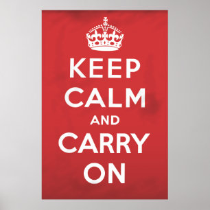 Keep Calm and Carry On ポスター