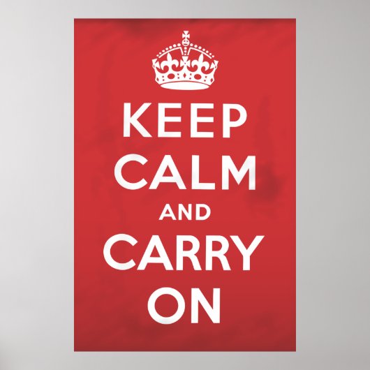 Keep Calm and Carry On ポスター (正面)