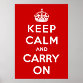 Keep Calm and Carry On ポスター (正面)
