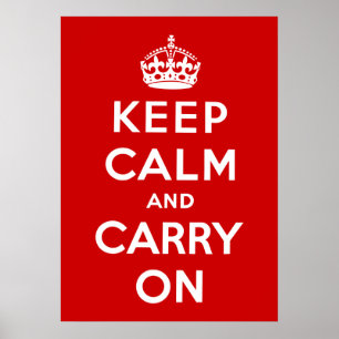 Keep Calm and Carry On ポスター