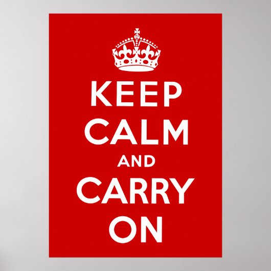 Keep Calm and Carry On ポスター (正面)