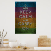 Keep Calm and Carry On ポスター (キッチン)
